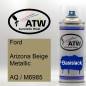 Preview: Ford, Arizona Beige Metallic, AQ / M6985: 400ml Sprühdose, von ATW Autoteile West.